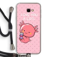 Love You A Lotl: Samsung Galaxy J4 Plus Transparant Hoesje met koord