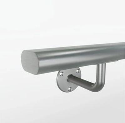 Ovale trapleuning RVS 48x20 mm - per meter Ovale trapleuning RVS 48x20 mm - per meter