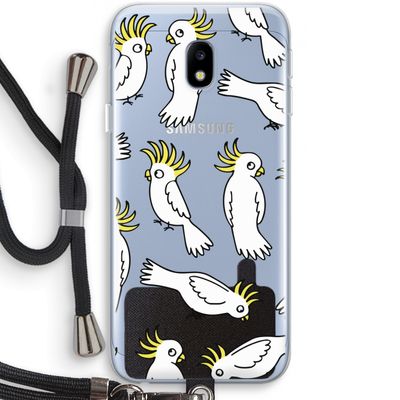 Papegaai: Samsung Galaxy J3 (2017) Transparant Hoesje met koord