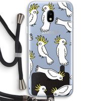 Papegaai: Samsung Galaxy J3 (2017) Transparant Hoesje met koord