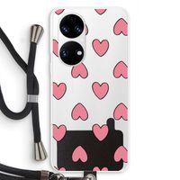 Ondersteboven verliefd: Huawei P50 Transparant Hoesje met koord