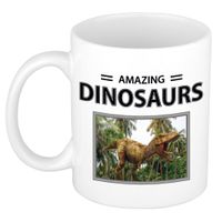 Foto mok T-rex dino beker - amazing dinosaurs cadeau tyrannosaurus rex dinosaurus liefhebber - thumbnail