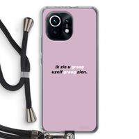 uzelf graag zien: Xiaomi Mi 11 Transparant Hoesje met koord