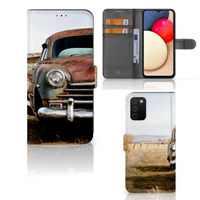 Samsung Galaxy A03s Telefoonhoesje met foto Vintage Auto - thumbnail