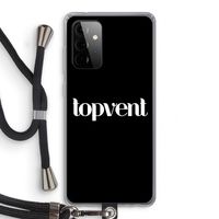 Topvent Zwart: Samsung Galaxy A72 5G Transparant Hoesje met koord
