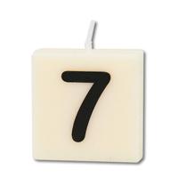 Paperdreams letter kaarsje nr. 7, 4st.