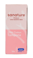 Sanature 100% Katoen Tampons Super