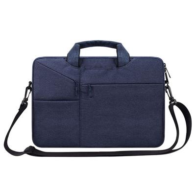 ST02S waterdichte scheurweerstand verborgen draagbare riem One-schouder handtas voor 13 3 inch laptops met koffer gordel (marineblauw)