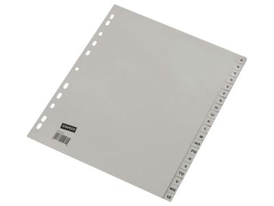 Ahrend ofc-tab1 tabbladen a4 a - z grijs / set 20 stuks