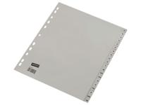 Ahrend ofc-tab1 tabbladen a4 a - z grijs / set 20 stuks Ahrend ofc-tab1 tabbladen a4 a - z grijs / set 20 stuks