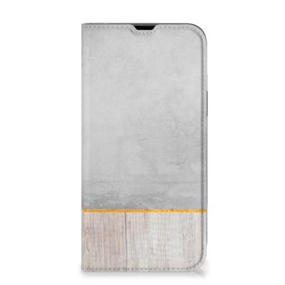 iPhone 13 Pro Max Book | Wallet Case | Wood Concrete