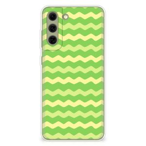 Samsung Galaxy S21FE TPU bumper Waves Green