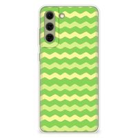 Samsung Galaxy S21FE TPU bumper Waves Green