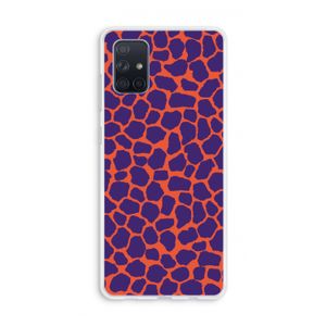 Purple Giraffe: Galaxy A71 Transparant Hoesje
