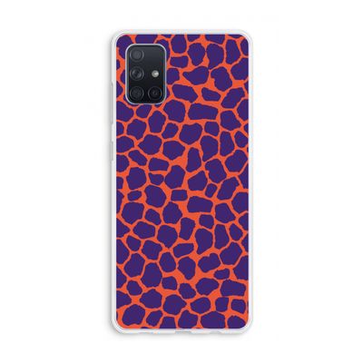 Purple Giraffe: Galaxy A71 Transparant Hoesje