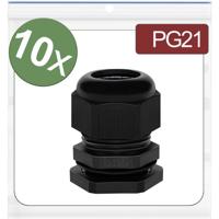 Quadrios 24CA384 Wartel PG21 Polyamide Zwart 10 stuk(s)