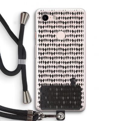 Crazy shapes: Pixel 3 Transparant Hoesje met koord