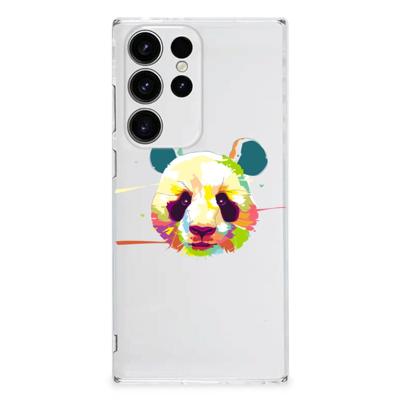Samsung Galaxy S23 Ultra Telefoonhoesje met Naam Panda Color Samsung Galaxy S23 Ultra Telefoonhoesje met Naam Panda Color