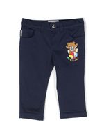 Moschino Kids pantalon chino Teddy Bear - Bleu