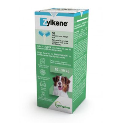 Zylkene Capsules 225 mg voor middelgrote hond (10 - 30 kg) (30 stuks) 30 capsules