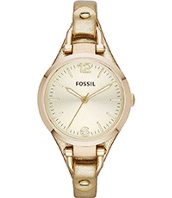 Horlogeband Fossil ES3414 Onderliggend Leder Doublé 8mm