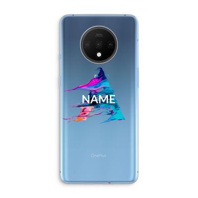 Abstract Spectrum: OnePlus 7T Transparant Hoesje