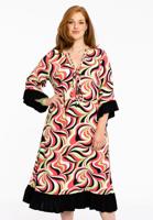 Yoek Jurk met ruches BONNY | Roze | Maat 58/60