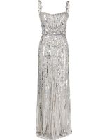 Jenny Packham robe longue Bright Gem à sequins - Argent - thumbnail