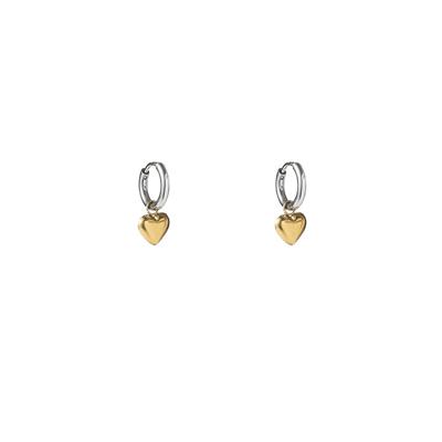 Day&Eve Creolen Heart Hoop Bicolor