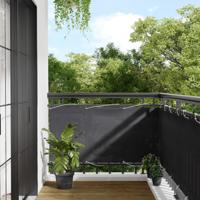Balkonscherm 75x800 cm 100% oxford polyester antracietkleurig
