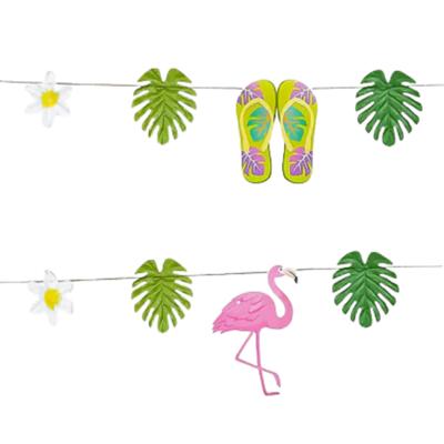 Feest slinger tropisch thema - karton - 3.6 meter - Hawaii feestversiering