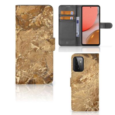 Samsung Galaxy A72 | Bookcase | Marmer Creme