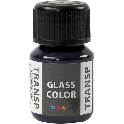 Creativ Company Glass color transparent, marineblauw, 30 ml/ 1 fles