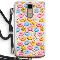 Pink donuts: LG K10 (2016) Transparant Hoesje met koord