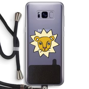 Kleine leeuw: Samsung Galaxy S8 Plus Transparant Hoesje met koord