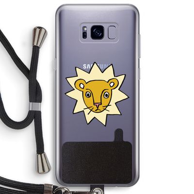 Kleine leeuw: Samsung Galaxy S8 Plus Transparant Hoesje met koord