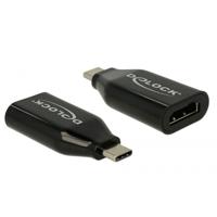 DeLOCK usb-c male > hdmi female 4k 60 hz adapter (zwart)