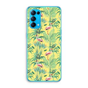 Flamingo party: Oppo Find X3 Lite Transparant Hoesje