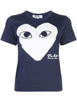 Comme Des Garçons Play t-shirt imprimé - Bleu