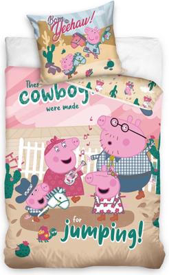 Peppa Pig Cowboys Dekbedovertrek 140 x 200 cm katoen Peppa Pig Cowboys Dekbedovertrek 140 x 200 cm katoen