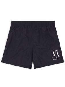 Armani Exchange short de bain à logo imprimé - Bleu