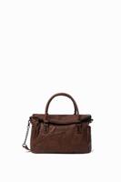 Vouwbare leatherlook tas - BROWN - U