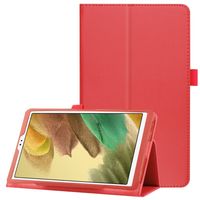 Lunso - Stand flip sleepcover hoes - Samsung Galaxy Tab A7 Lite - Rood Lunso - Stand flip sleepcover hoes - Samsung Galaxy Tab A7 Lite - Rood