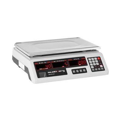 Controle weegschaal - 40 kg / 2 g - 33,7 x 23,1 cm - 6 LED
