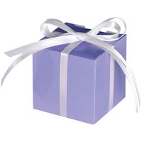 Amscan Cadeaudoosje Vierkant Lila 5,5 Cm 100 Stuks - thumbnail