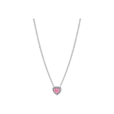 Hanger Dames Pandora 398425C02-45 Zilverkleurig Roze