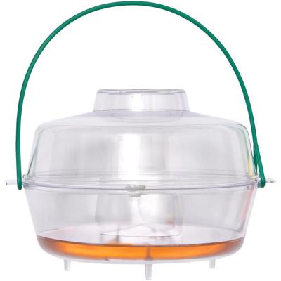 Luance Wespenval met hengsel - kunststof - transparant - D13 x H9 cm
