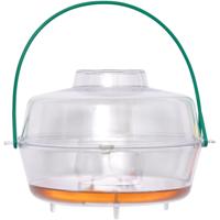 Luance Wespenval met hengsel - kunststof - transparant - D13 x H9 cm