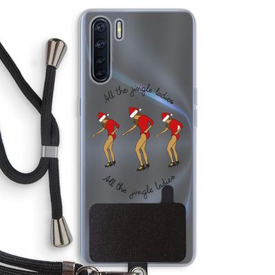 Jingle Ladies: Oppo A91 Transparant Hoesje met koord