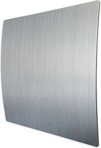 Design Ventilatierooster Vierkant (afvoer & Toevoer) Ø100mm - Kunststof - Zilver